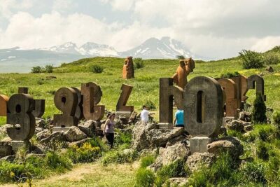 Amberd (Saghmosavank,Armenian alphbet monument)