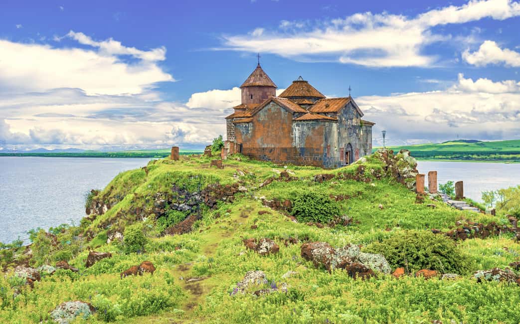 Day trip to Jermuk։ Noratus, Selim Pass, Wine Tasting - Hayravank Monastery beside Lake Sevan