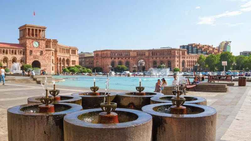 Discover Armenia from Tbilisi, Akhpat-dilijan-Sevan-Yerevan. - Republic Square and a short city walk