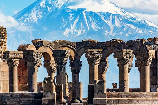 Echmiadzin (Hripsime, Gayane, Mother Cathedral) and Zvartnots Temple - Zvartnots Temple and its unusual circular design