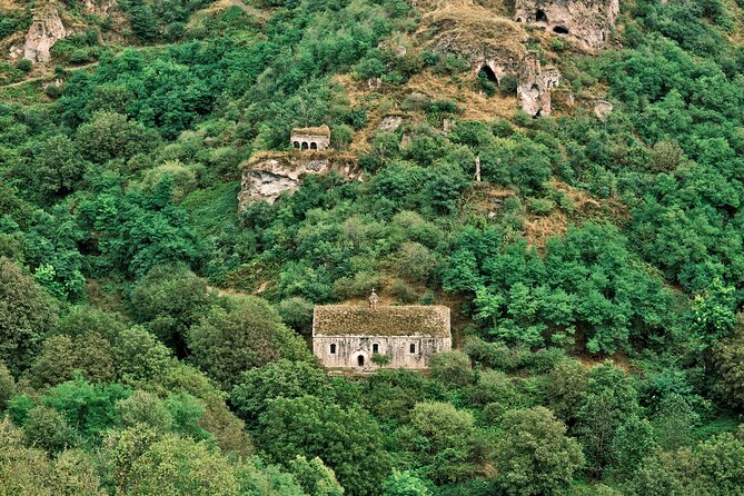 Group Tour: Hin Areni Winery, Tatev (wayback on Ropeway), Khndzoresk Caves - Tatev Monastery, fortress, and mountain setting