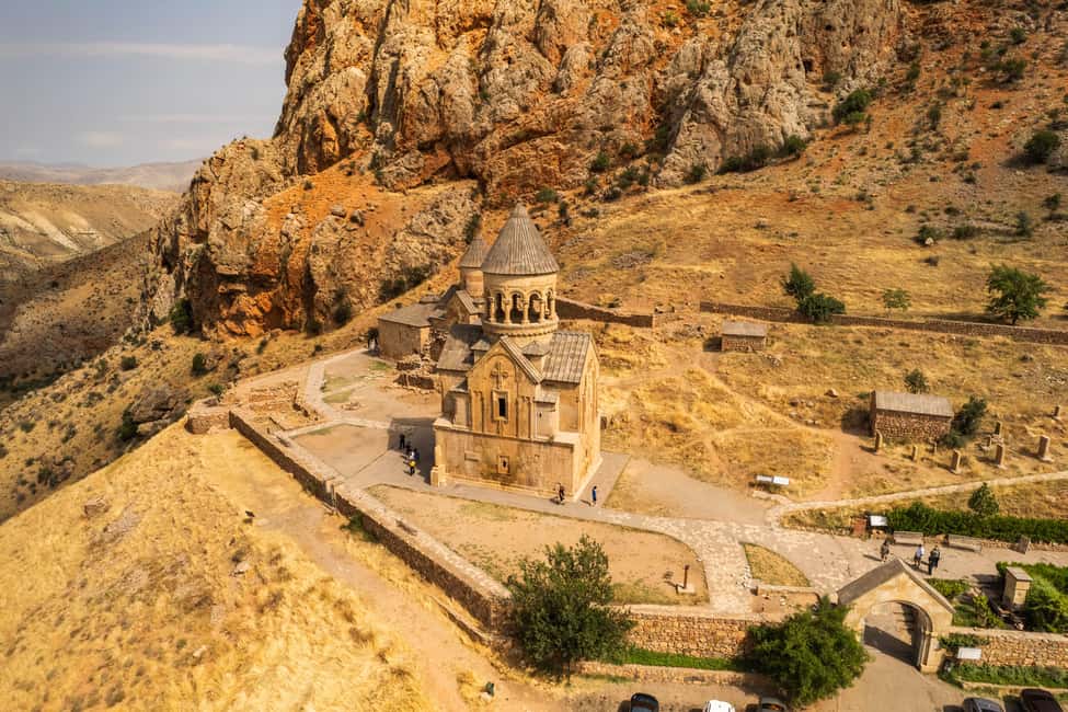 Group tour: Khor Virap, Noravank, Jermuk, Areni wine tasting - Jermuk, the waterfall, and a town with a faded resort feel