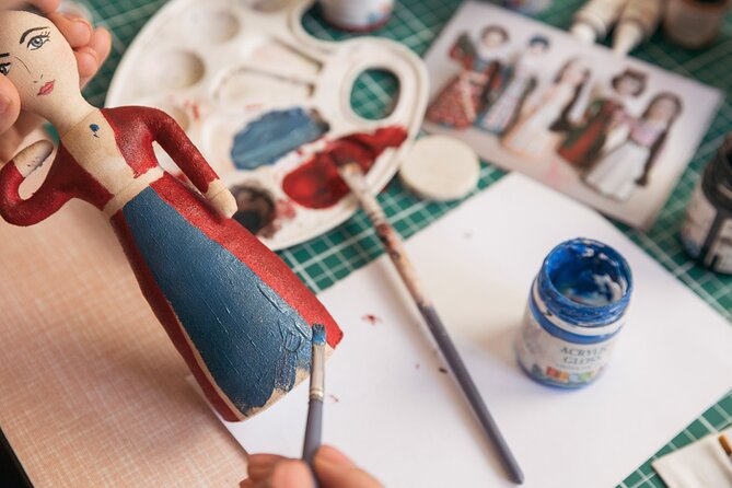 Paint Your Own Traditional Doll - Making belts, hats, jewelry, and tools while the paint dries