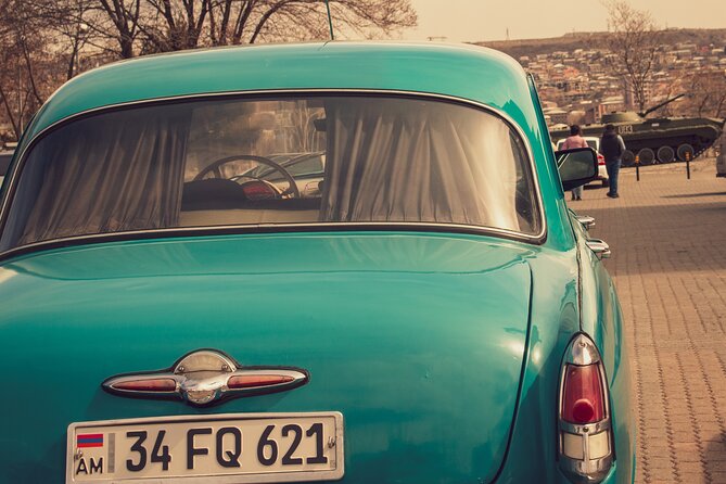 Retro KGB Tour: A Volga 21 Adventure in Yerevan's Soviet Past with photography - Fountains, markets, and central Yerevan