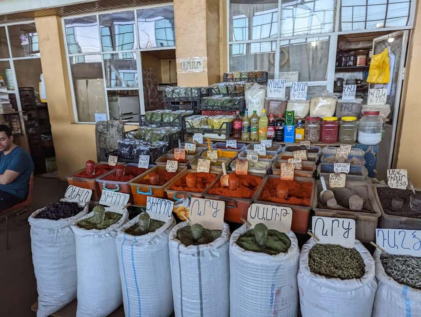 Soviet Yerevan in Motion: Streets, Metro & Local Life - Tasting perashki, ponchik, and a market sweet
