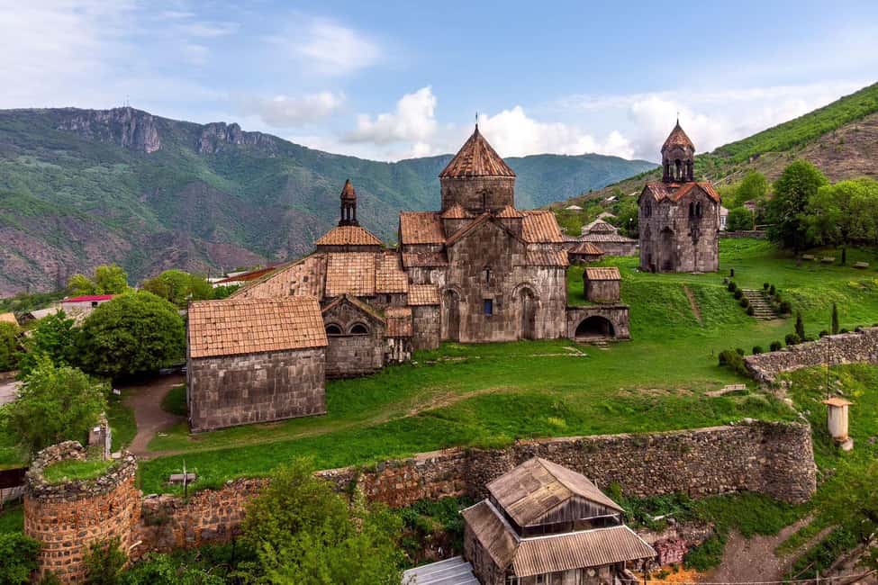 Tbilisi to Armenia Sanahin Akhtala Haghpat Group Day Tour - Akhtala combines fortress walls, frescoes, and copper mines